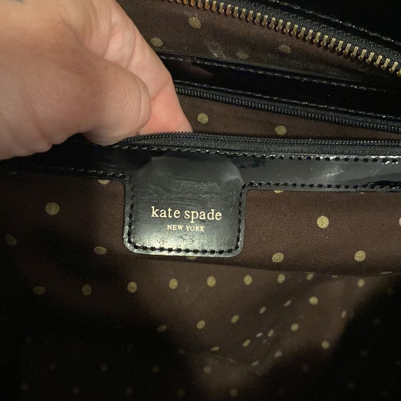 Kate Spade ♠️ Woven Patent Leather Tote - Picture 5 of 9